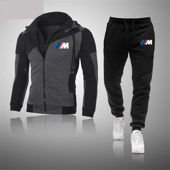 Image of 2020Autumn Winter Men's Sets Brand Sportswear Tracksuits 2Piece Sets Men's Clothes Hoodies+Pants Sets Male Streetswear Coat Jack