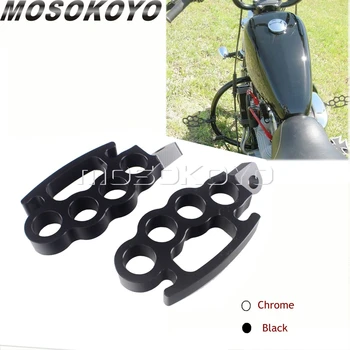 

2pcs Custom Male Mount Foot Pegs Footrests For Harley Dyna V-Rod Sportster XL883 XL1200 Flying Knuckle Control Foot Rests Pedal