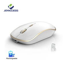 JOYACCESS Беспроводная перезаряжаемая компьютерная мышь Бесшумная 2400 dpi PC Mause эргономичная мышь 2,4 Ghz USB мышь для ноутбука ПК