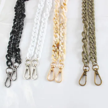 

Fashion Acrylic Bag Chain Women Shoulder Bag Strap Solid Or Mix Color Messenger Handbags Belts Lady Bags Part Diy Accessories