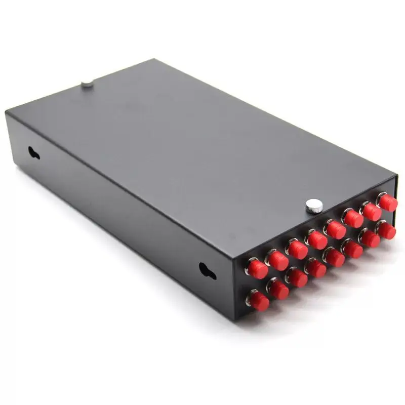 

Fiber optic terminal box 16 core Desktop FC/UPC with adapter pigtail 12 Ports Fiber optical Patch Panel OEM