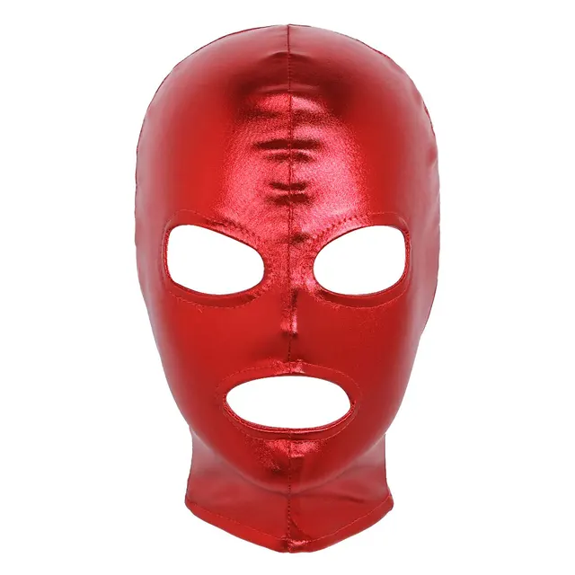 Maschera In Pelle PU Con Corno - Copertura Completa Per Halloween, Cosplay E Feste - Foto 5
