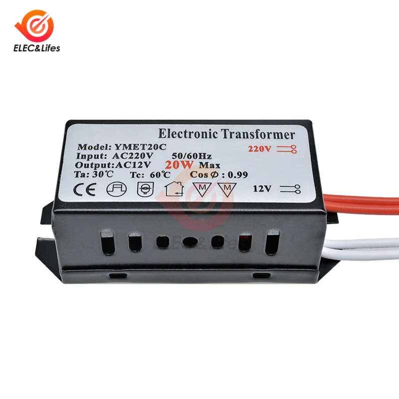 20W AC 220V to 12V Step Down Voltage Converter Power LED Light Transformer Regulator LED Driver for Smart Home Ceiling Cabinet 20W AC 220V to 12V Step Down Voltage Converter Power LED Light Transformer Regulator LED Driver for Smart Home Ceiling Cabinet