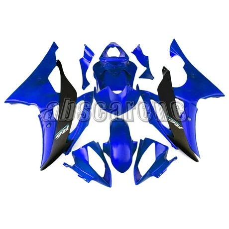 Полный набор обтекателей для Yamaha YZF600 R6 2008- 09, 10, 11, 12, 13, 14, 15, 16 лет впрыска обтекатель мотоцикла блеск синего цвета обувь на плоской подошве; Цвет Черный