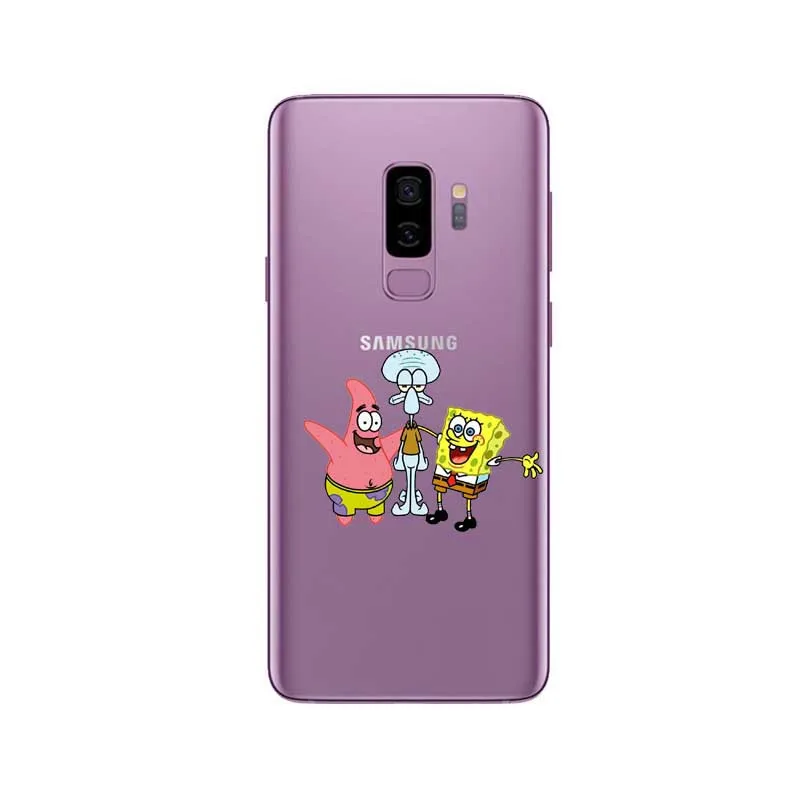 SpongeBobs квадратные штаны лучший друг ТПУ Мягкий силиконовый чехол для телефона для samsung Galaxy S6 S7 S8 S9 S10 Lite M10 M20 Note8