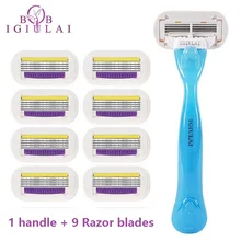 Дамские Безопасные лезвия для бритья для женщин, лезвие для удаления волос, женские лезвия для бритвы, Сменная головка, совместимая с Venuse