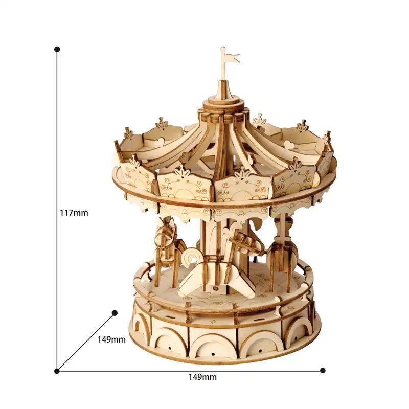 wooden toy carousel