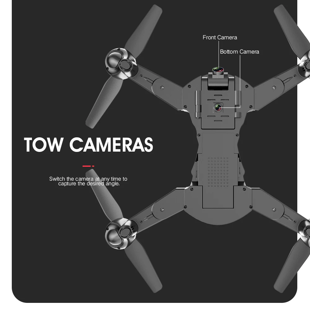 X13S Профессиональный Дрон WiFi FPV с широким углом HD 4K двойная камера оптический режим потока складной Радиоуправляемый квадрокоптер вертолет игрушки подарок