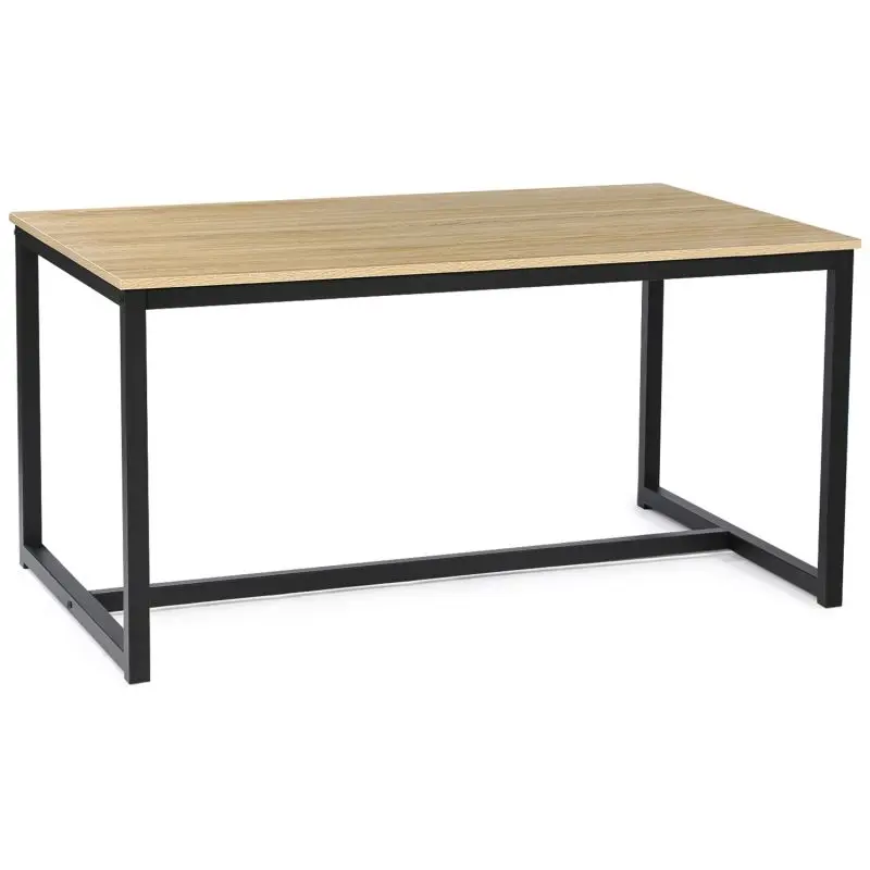 150 cm dining table industrial style wooden dining table with metal leg