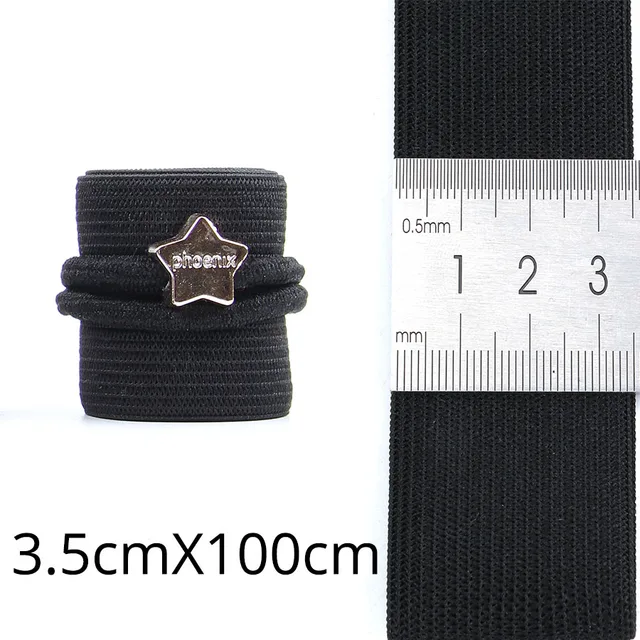 Good Quality 1.5cm/2.0cm/3.5cm/2.5cm/3cm Wig Elastic Band Black Color For Making Wigs and Lace Frontal Closure Wig Accessories 3.5CM Width