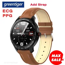 Greentiger L9 Смарт-часы для мужчин ЭКГ+ PPG пульсометр кровяное давление кислородный монитор IP68 Водонепроницаемый Bluetooth Smartwatch VS L5 L7 L8