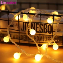 3M 20 светодиодный шар гирлянда сказочные огни на батарейках подвесные елочные украшения веселое Рождественское украшение для дома год
