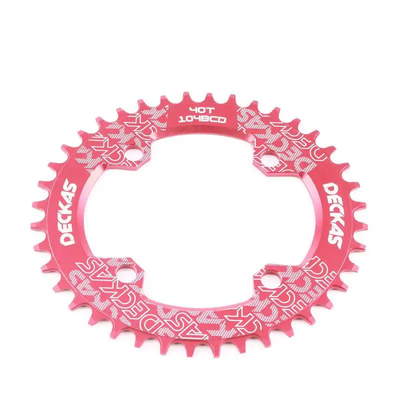 DECKAS Round Oval 104BCD 40/42/44/46/48/50/52T Mountain Bicycle Chainring MTB Bike For Shimano 8-12S Crankset Aluminum Crown