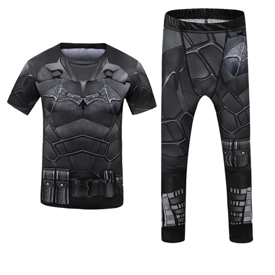 Kid Rashguard Jiu Jitsu T-shirt + Pant MMA Muay Thai Shorts 4pcs/set Boxe Bjj kickboxing Mma Clothing Children Fitness Sportwear sports apparel