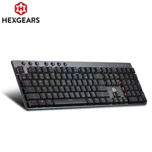HEXGEARS GK70 полностью RGB игровая механическая клавиатура Kailh CHOC переключатель Bluetooth портативная беспроводная/Проводная клавиатура до 4 устройст...(China)