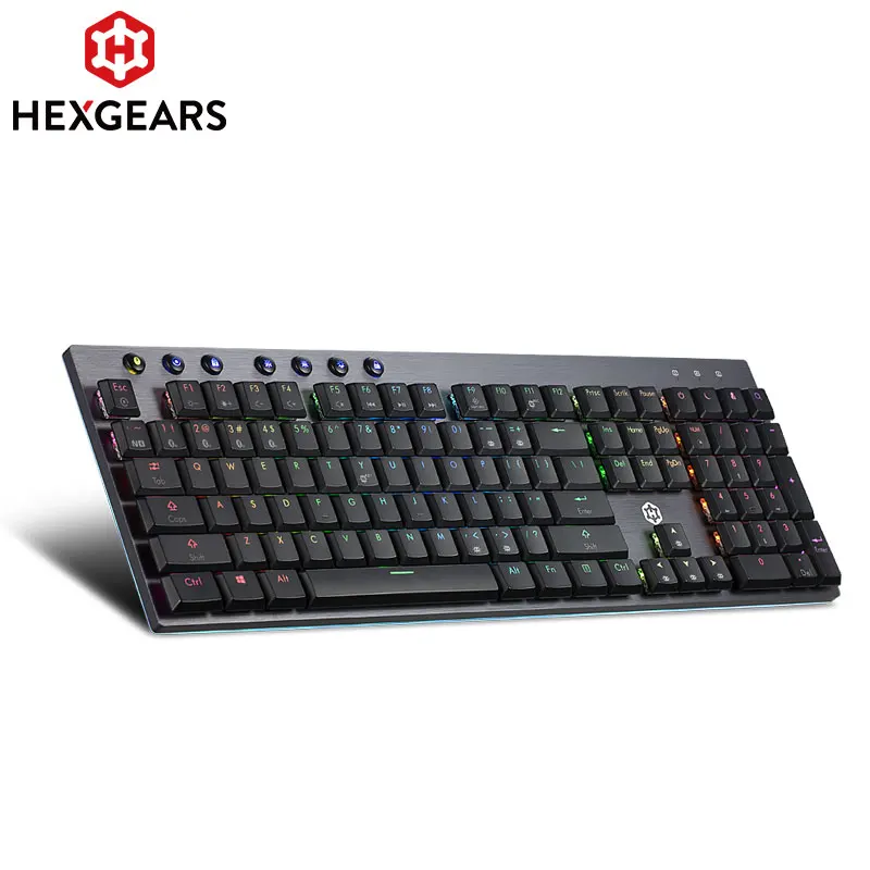 Игровая механическая клавиатура HEXGEARS GK70 с RGB подсветкой портативная