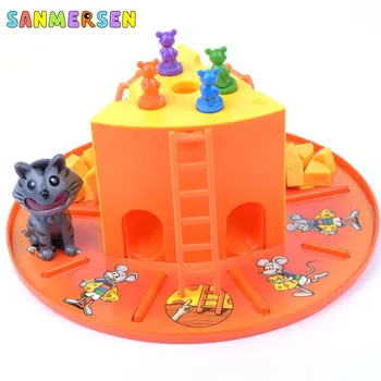 

2020 Classic Board Games Cat and Mouse Cake Cheese Early Education toys Educational Brain Games Parent-kid Interaction Toys