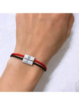 

2Pcs S925 Silver Sun and Moon Lover Tube Beads for Him and Her Jewelry Making