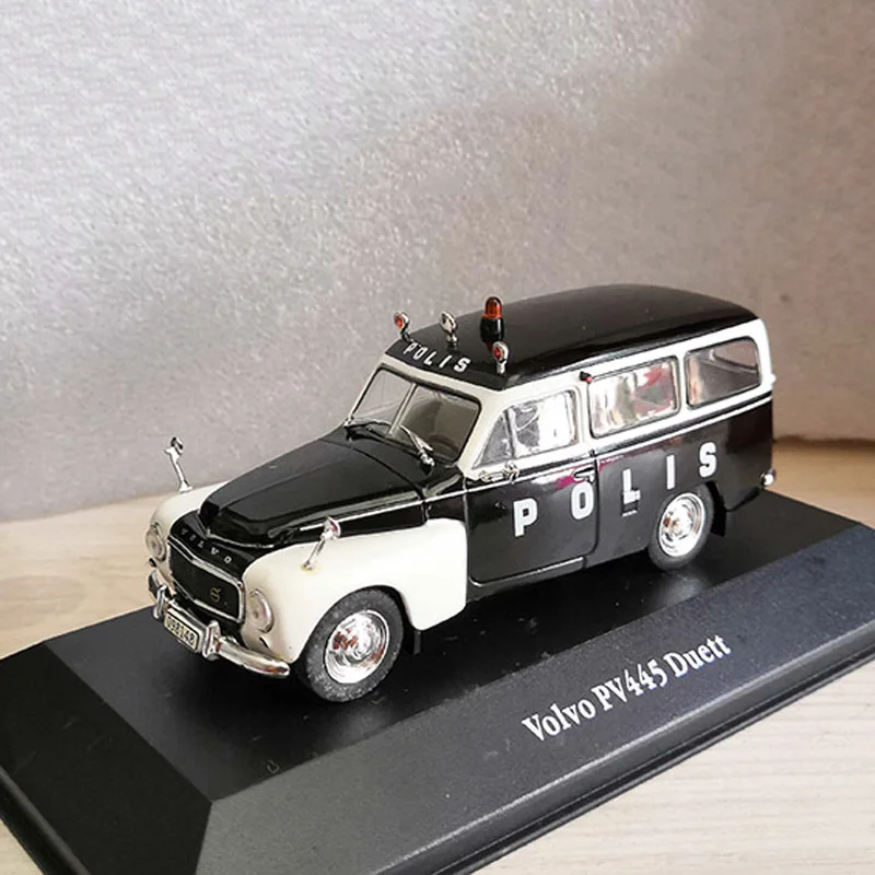 1/43 Volvo PV445 Duett POLIS Diecasts игрушечные машины сплав полиция металлический литье коллекционная машинка игрушки