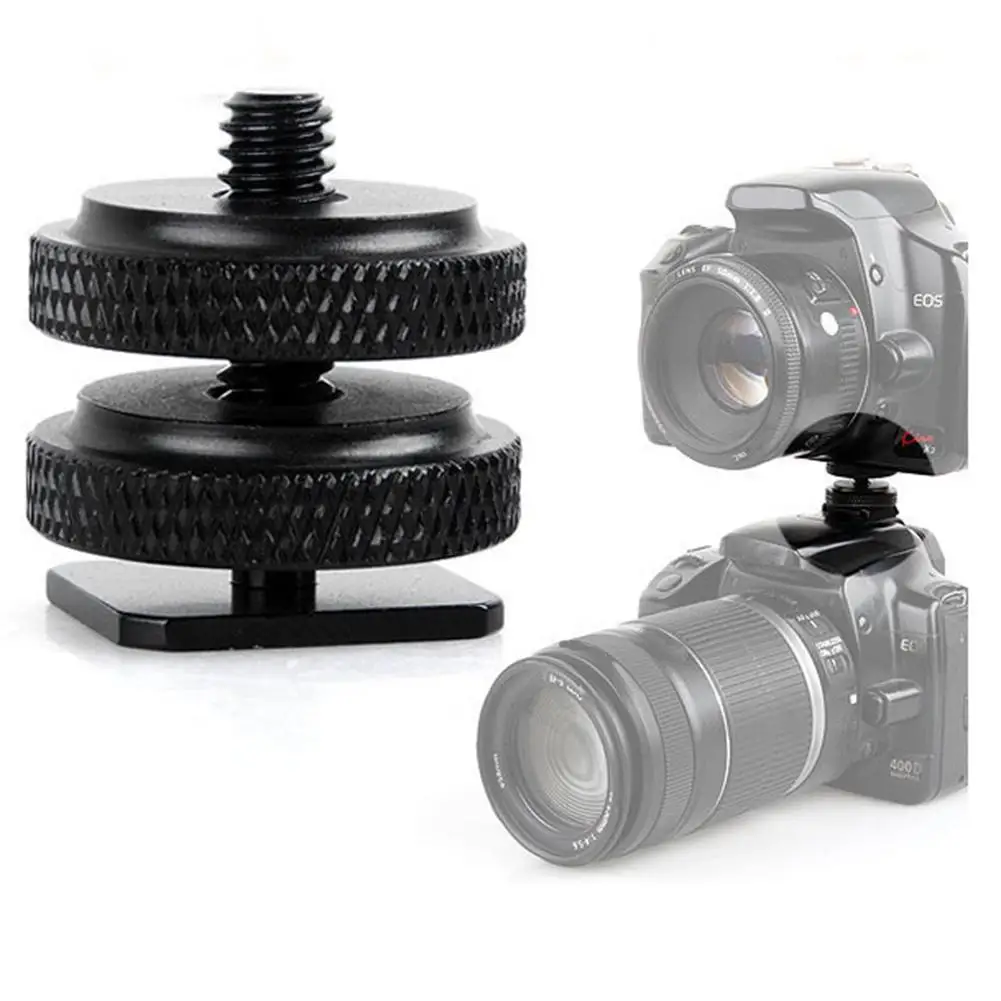 New 1/4 inch Tripod Mount Screw with Double Layer to Flash Hot Shoe Adapter Holder Photo Studio Accessories Promotion | Электроника