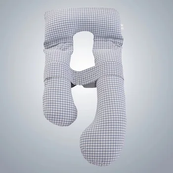 

Multifunctional G-type sleeping pillow for pregnant Plaid