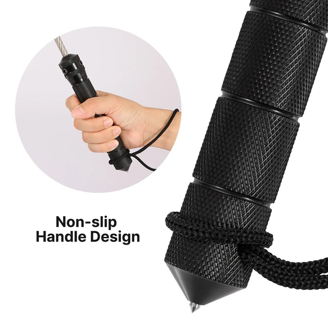 Portable Wire Whip Outdoor Emergency Tool Personal Safety Tool Self-Defense  Tactical Whip Vehicle-Mounted Outdoor Sports - AliExpress