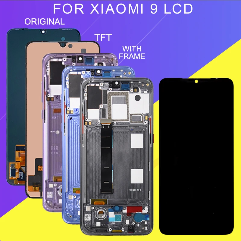 Catteny 6 39 дюймов для Xiaomi Mi 9 ЖК дисплей сенсорный экран дигитайзер сборка MI9 с рамкой