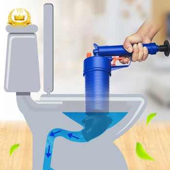 

1Pcs Toilet Plunger High Pressure Drain Blaster GunManual Sink Plunger Opener Cleaner Pump For Bath Toilets Bathroom YDHS