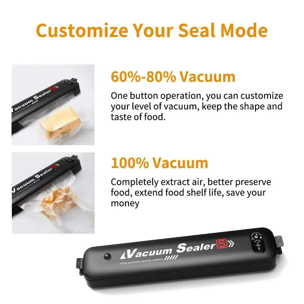  YAJIAO Vacuum Sealer Machine Food Sealer Kitchen Automatic Vacuum Air Sealing System for Food Prese - 4000456292406