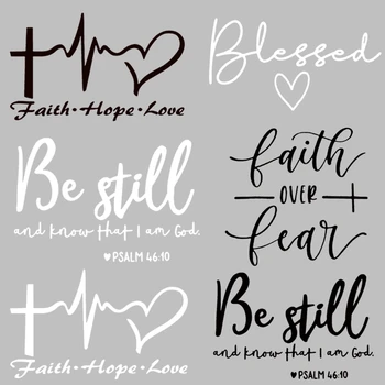 

Christian Fashion cross Patches Jesus faith letter DIY Patch for Worship Clothing Sticker for men women T-shirt Heat Transfer