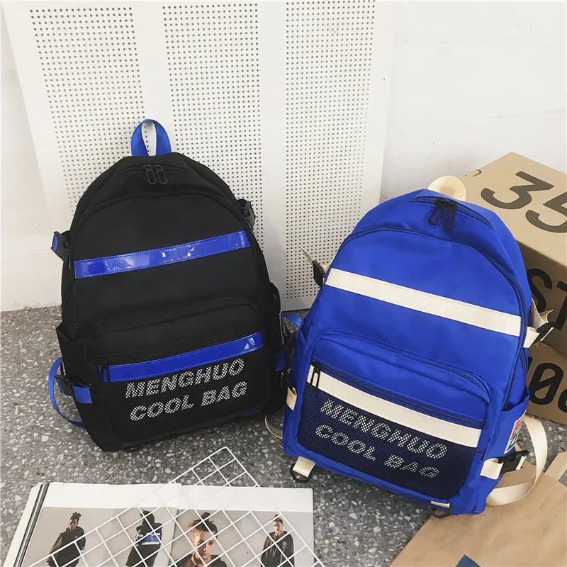 

2019 New Style Korean-style Reflective Strips Men And Women Celebrity Style Casual Fashion Student Backpack