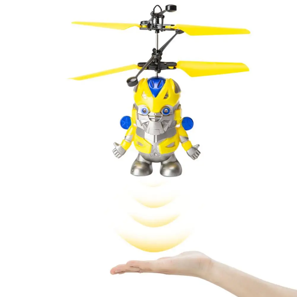 Flying Ball Toys Mini RC Infrared Induction Helicopter Drone Built-in LED Colorful Lights Flying Drone for Kids Toys Toy for Boys and Girls 