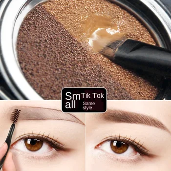 

MINSHZEE Two-color Air Cushion Eyebrow Dyeing Waterproof and Lasting Non-blooming Eyebrow Powder Eyebrow Pencil