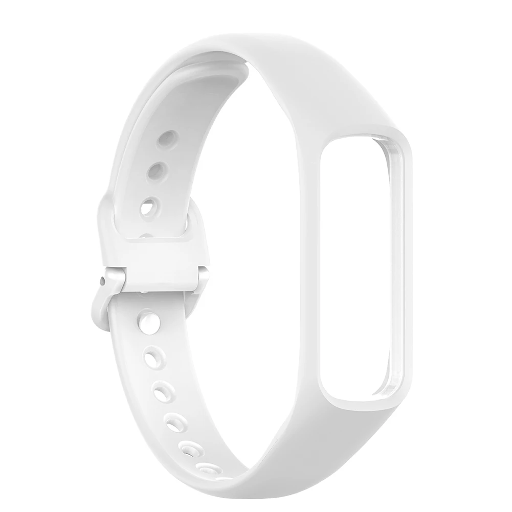 White 02 Силиконовый ремешок для samsung Galaxy Fit-e/R375 Смарт-часы ремешок для умного браслета Ремешок Шагомер фитнес-трекер Браслет ремешок - Цвет: White 02