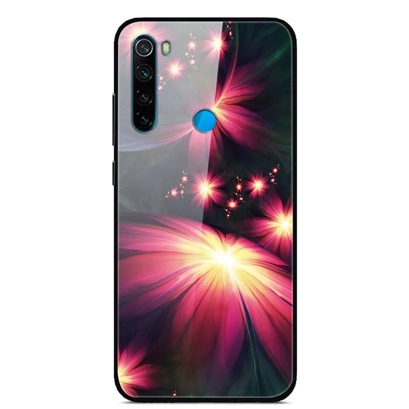 12 Чехол из закаленного стекла для Xiaomi Redmi Note 8T чехол Note8T, цветной жесткий чехол из поликарбоната для Xiaomi Redmi Note 8 T, чехол Note8 T, бампер - Цвет: 12