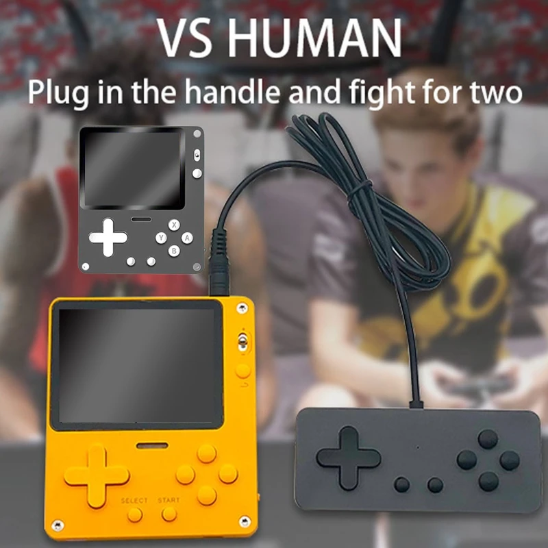 

Retro Game Console Handheld Rechargeable 2.8 inch Color LCD 8-Bit Kid 1000 Games