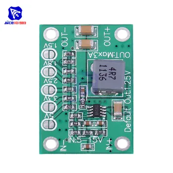 

diymore Adjustable DC-DC DC 5-16V to 1.25V/1.5V/1.8V/2.5V/3.3V/5V 3A Step Down Buck Converter Power Supply Module for LED