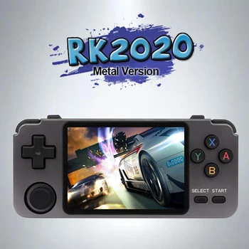 

RK2020 Metal Retro Game Console Open Source Linux OS 64G/128G Card 3.5inch IPS Screen For PS1 N64 64Bit HD 3D Video Game Player