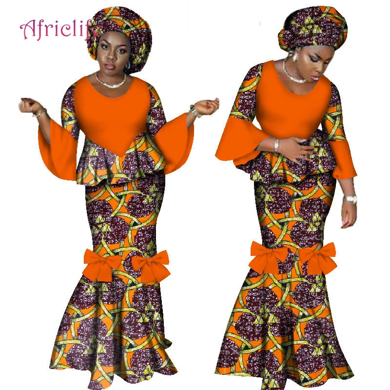 dashiki skirt and headwrap