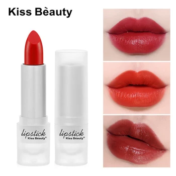 

Kiss Beauty 6 Colors Matte Lipstick Long Lasting Moisturizing Cosmetic Lip Stick Lips Makeup Sexy Red Lip Waterproof TSLM2