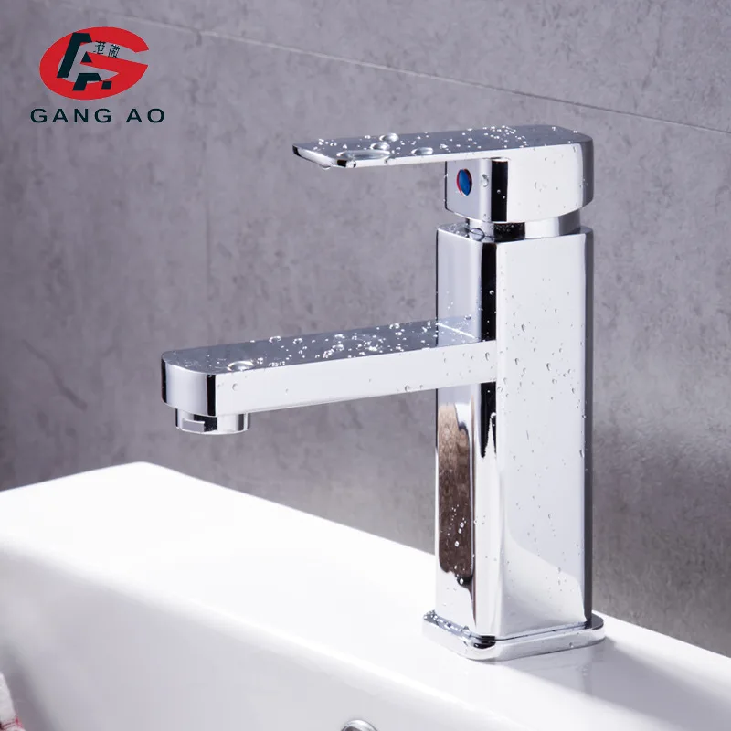 

Copper Basin Faucet Zinc Alloy Cold Square Wash Basin Single Bore Mixing Valve Faucet Manufacturers Wholesale