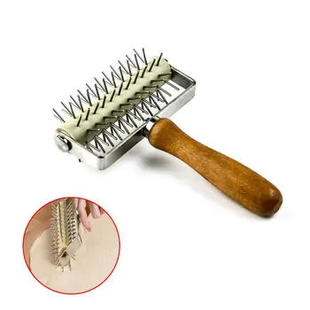 

Stainless steel pizza puncher pizza pastry dough roller needle puncher pizza baking appliance 40DC17