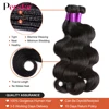 Perstar Body Wave Bundles Human Hair Weave Bundles Brazilian Weave Extensions 1/3/4 PCS Remy Hair Body Wave Extensions 8-28 Inch 2