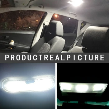 

12 36 48 SMD 2835 LED Auto Dome Panel Light Car Interior Reading Lamp Roof Bulb With T10 W5W BA9S C5W Festoon 3 Adapter Base
