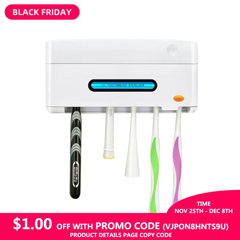 

Bathroom Accessories UV Toothbrush Sterilizer Toothbrush Holder Automatic Toothpaste Squeezers Bathroom Storage USB Plug-in Work
