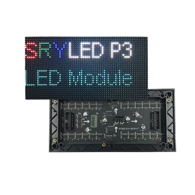 P3 Rgb Pixel Panel Display Hd 64X32 Dot Matrix Smd2121 Modulo Led Schermo Interno A Colori Video Wall 192X96Mm Bacheca
