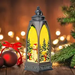 Винтаж домашнее светодиодный короткие свечи с Санта-Клаусом и оленем Рождественский Декор Орнамент