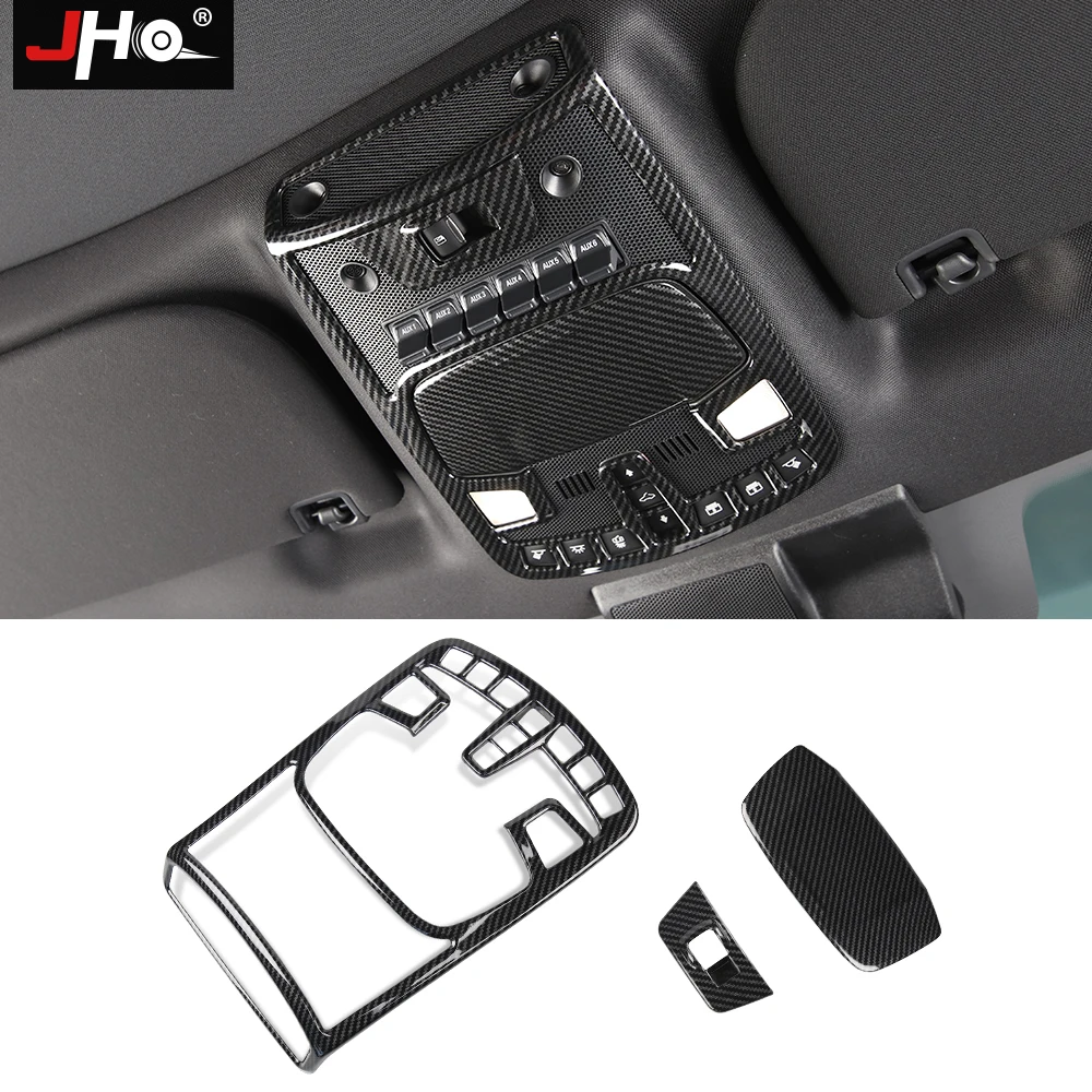 Jho Abs Carbon Grain Front Reading Light Frame Cover Trim Kit For 4 ...