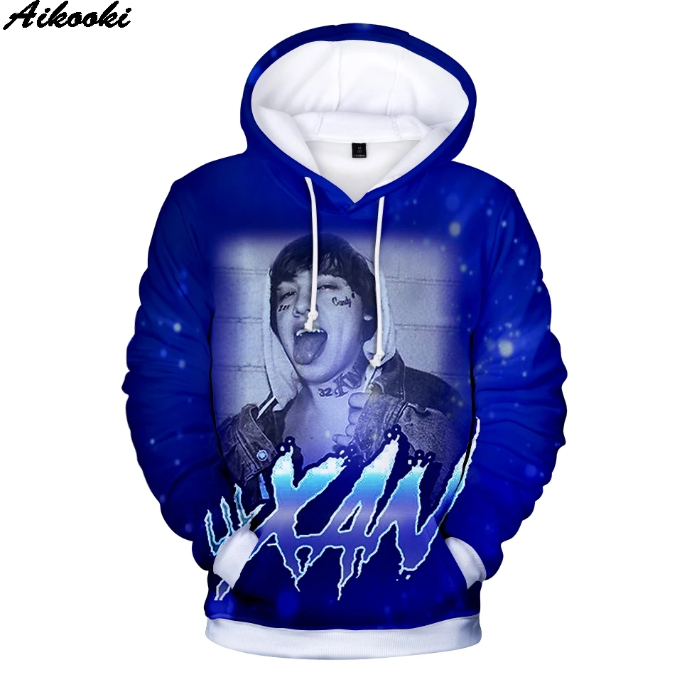 Пальто толстовки с принтом модные весенние для мужчин/женщин мальчиков 3D Lil Xan