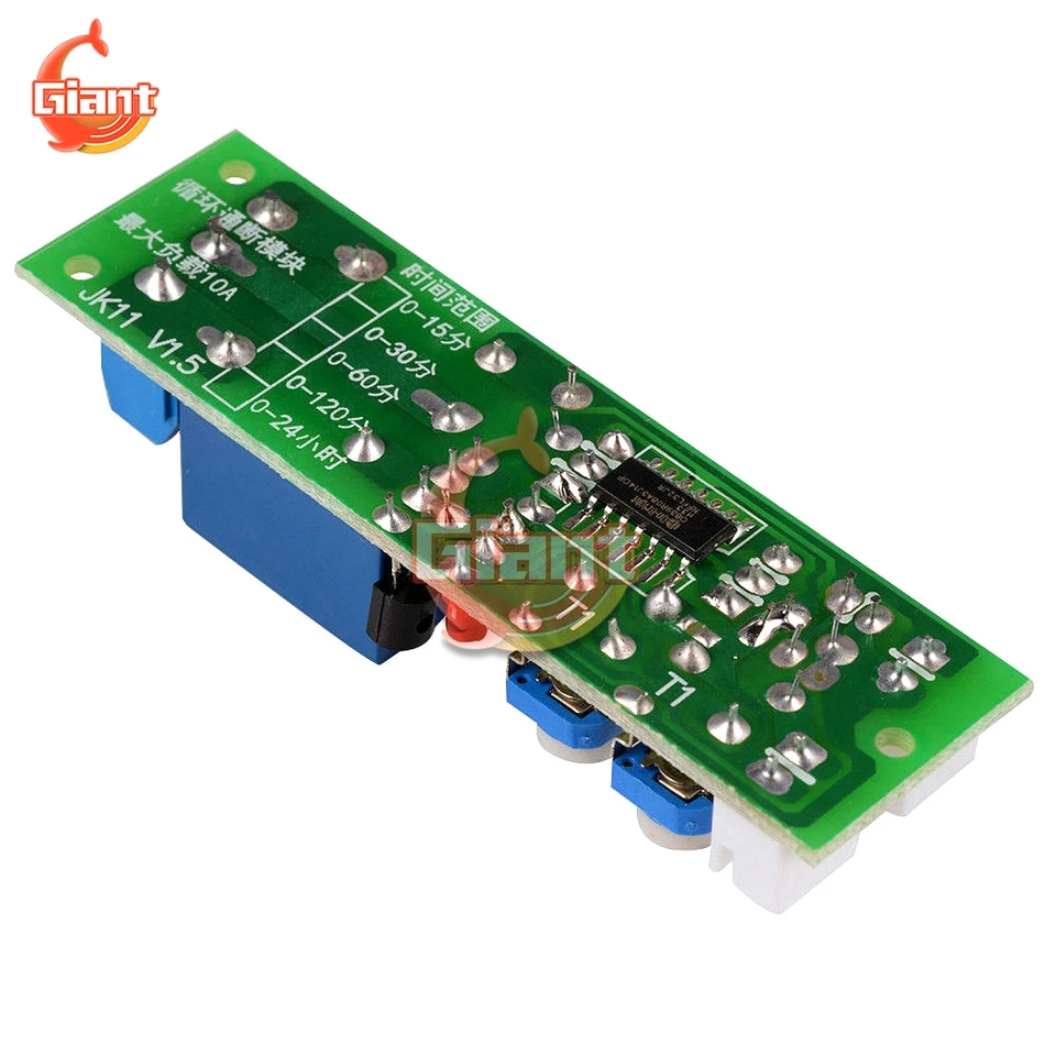Modulo Relè Timer Regolabile 5V 12V 24V, On/off Di Precisione, Con Modalità Ciclo E Temporizzata, Per Test Macchine E Acquari